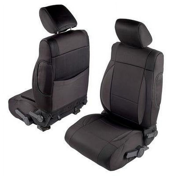 Smittybilt Neoprene Front and Rear Seat Cover Kit (Black/Black) - 471801