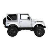 Smittybilt Replacement Soft Top with Clear Windows and No Upper Doors White - 98552