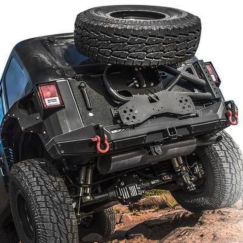 SmittyBilt Slant Back Tire Mount - Compatible With XRC & SRC Tire Carriers, Holds Up To 37" Tires