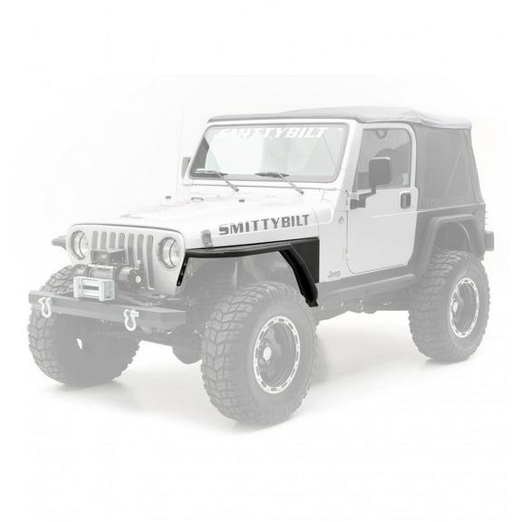 Smittybilt XRC Armor Front Tube Fenders with 3" Flare (Black) - 76873 Fits select: 1997-2006 JEEP WRANGLER / TJ