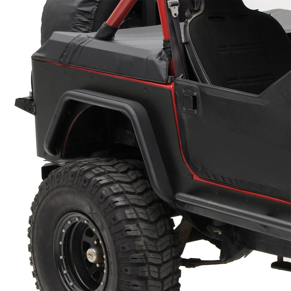 Smittybilt YJ Wrangler XRC Rear Fender Flares (Paintable) 76877 Fits