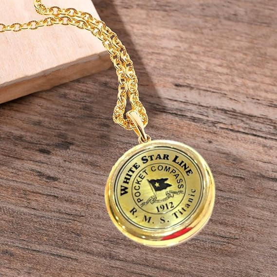 Vintage Nautical Brass Compass - Functional Maritime Navigator With Wooden Case