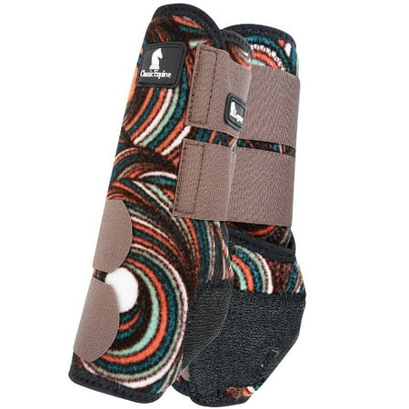 Sml Classic Equine Legacy System Horse Rear Sport Boot Chocolate Swirl