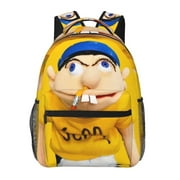 WOODYOTIME Sml Jeffy 3D Printing School Backpack, 15.6"Inch Large Capacity Adjustable Straps Travel Bag for Man Women Teen