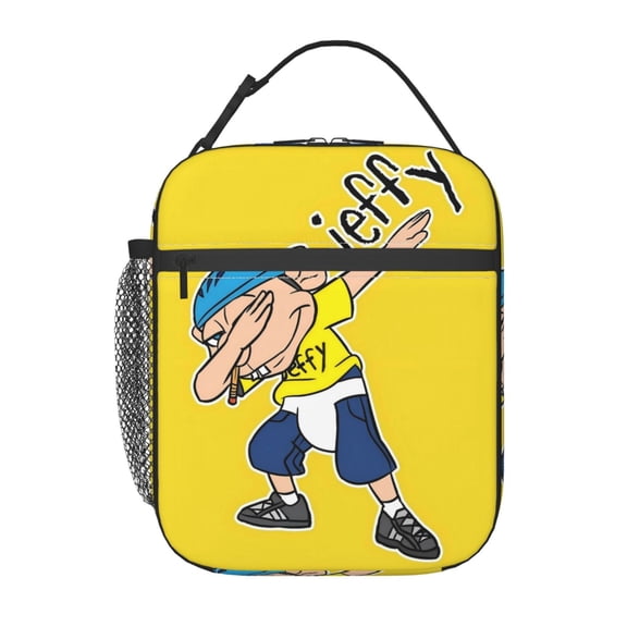 Sml Jeffy Lunchbag Funny Tote Bags Insulated Lunch Bag For Work Picnic Hiking Beach