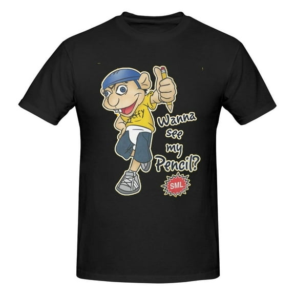 Sml Jeffy Men's T-Shirt Short Sleeve Crew Neck Tees