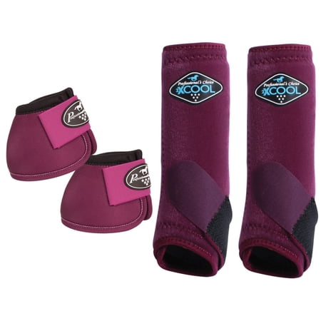 Sml Professionals Choice 2XCOOL Ballistic Horse Front Bell Boots 4 Pack