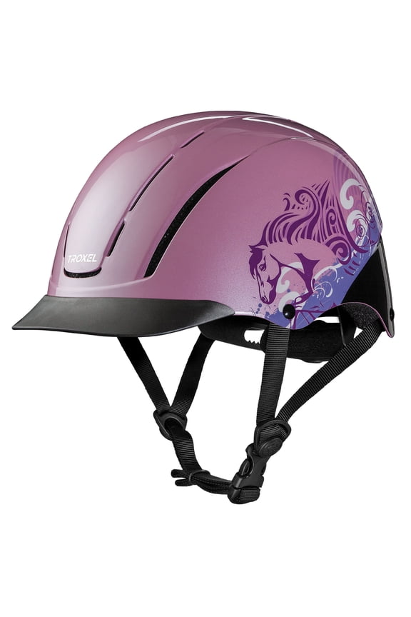 Sml Troxel Dialfit Low Profile Spirit Horse Riding Helmet Pink Dreamscape