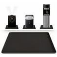 thumbnail image 1 of Smlper 19.7 x 19.7 Inch Water Cooler Mat, Soft Silicone Mat with Raised Edges, Waterproof Silicone Tray to Prevent Leak & Floor Damage, Anti-Slip Pad for Mini Fridge, Humidifier, Ice Maker, Black, 1 of 9