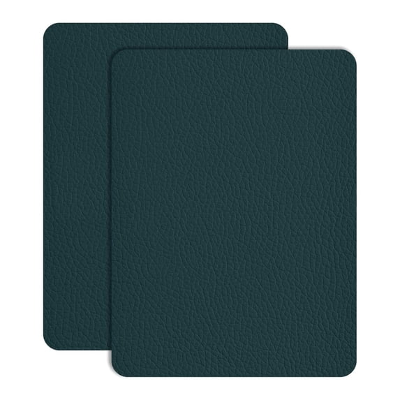 Smlper 2 Pack Leather Repair Patch Tape, 12" x 8" Furniture Leather Strong Self Adhesive Tape for Sofa Couch Car Seat Cabinet Bag, Anti Scratch Patches, First Aid Patch, Fixing Leather(Dark Green)