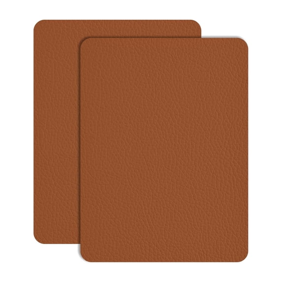 Smlper 2 Pack Leather Repair Patch Tape, 12" x 8" Furniture Leather Strong Self Adhesive Tape for Sofas Couch Car Seats Cabinets Bags, Anti Scratch Patches, First Aid Patch, Fixing Leather(Coffee)