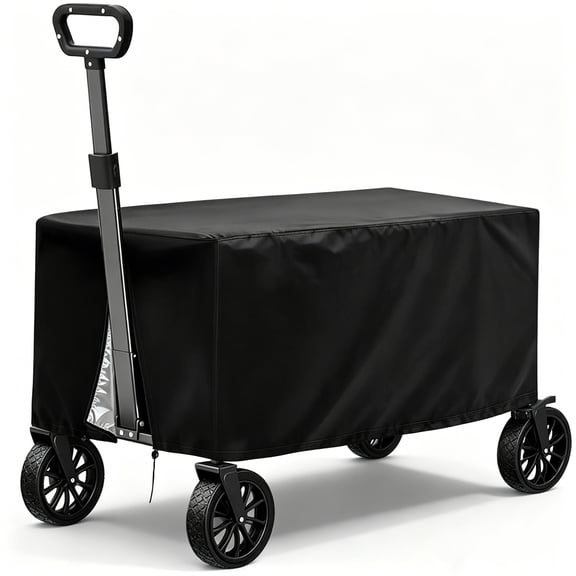 Smlper Garden Cart Cover, 38 x 22 x 20 Inch Heavy Duty Waterproof Weather Resistant Protector, Durable Outdoor Cover Fits Steel Dump Carts & Collapsible Utility Wagons