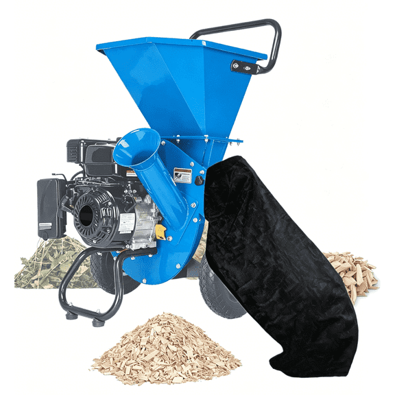 Smlper 54 x 24 Inches Heavy Duty Reusable Wood Chipper Collection Bag, Universal Wood Chipper Shredder Bag Replacement, Leaf Mulcher Bag for Backyard, Wood Chipper Shredder Mulcher(Black)