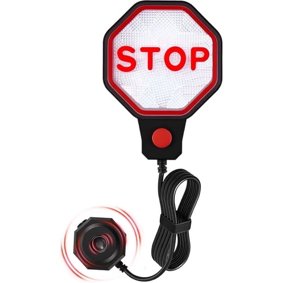 Smlper 6"6 ft Stop Distance Garage Parking Sensor for Cars  Adjustable LED Parking Aid with Red/Yellow/Green Indicator(Black)