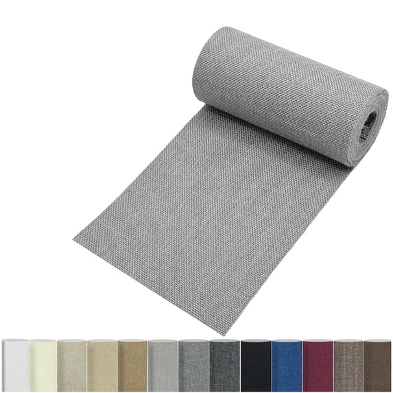 Smlper Linen Repair Tape 4 x 70 Inch Self-Adhesive Couch Patch Repair Fabric Patch for Furniture, Sofas, Cushion, Chairs, Bags, Linen Goods(Light Grey)
