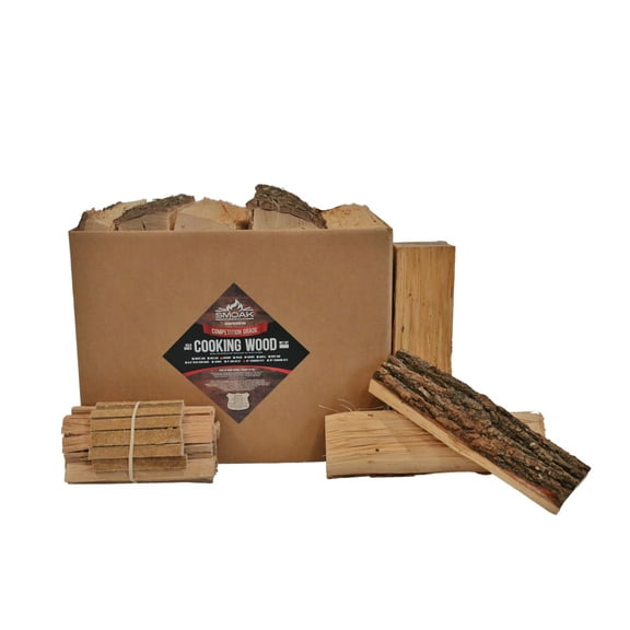 Smoak Firewood 12inch Length Premium Cooking Wood & Firewood Logs - Used for Grills, Smokers, Pizza ovens, firepits or fireplaces - USDA Certified Kiln Dried (Red Oak - 12in pieces (45-50lbs))…