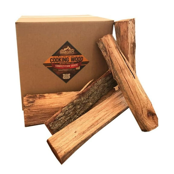 Smoak Firewood Kiln Dried Cooking Grade Wood Logs, Hickory, 60-70 Pounds