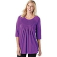 thumbnail image 1 of Smock 3/4 Sleeve Top by Easy Essentials, 1 of 3