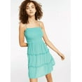 thumbnail image 1 of Smocked Tiered Dress- Jade Green- Lg, 1 of 1