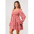 thumbnail image 1 of Smocked detail long sleeve tiered ruffle hem dress, 1 of 4