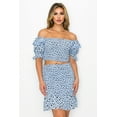 thumbnail image 1 of Smocking Ruffled Printed Top & Skirts Set S, 1 of 7