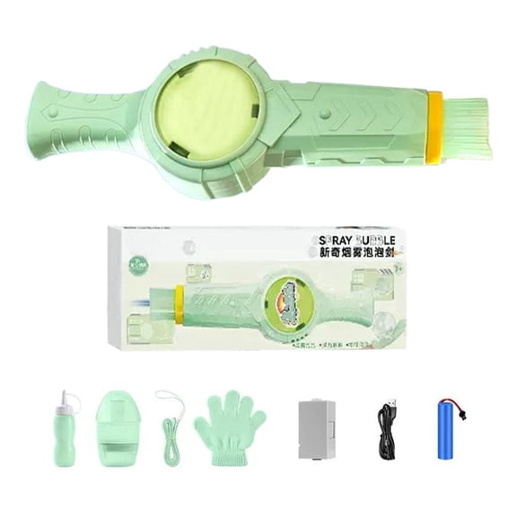 Smoke - 2026 Upgraded Elastic Bubble Fog Bubble Wand, Magic Interactive Bubbles Maker with Lights, Colorful Lights & Music, Interactive Fog Bubbles Machine for Party, Wedding, Birthday