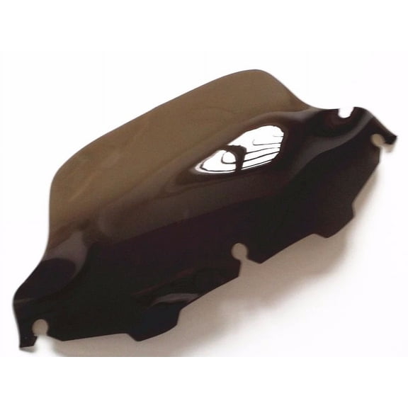 Smoke 6" Wave Windshield Windscreen for Harley FLHT FLHX Touring Electra Street