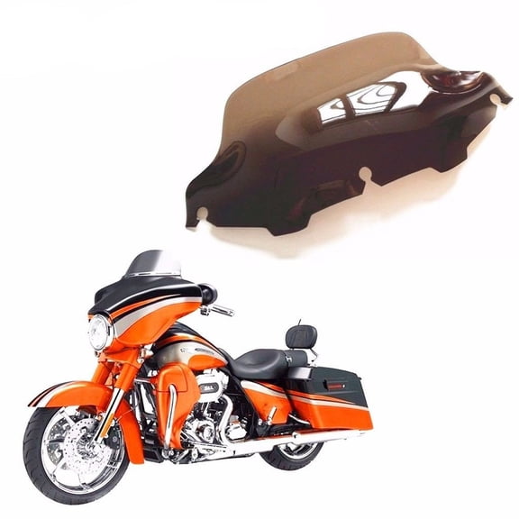 Smoke 8" Wave Windshield Windscreen for Harley FLHT FLHTC FLHX Touring Electra Harley Cruiser Touring FLHT Models
