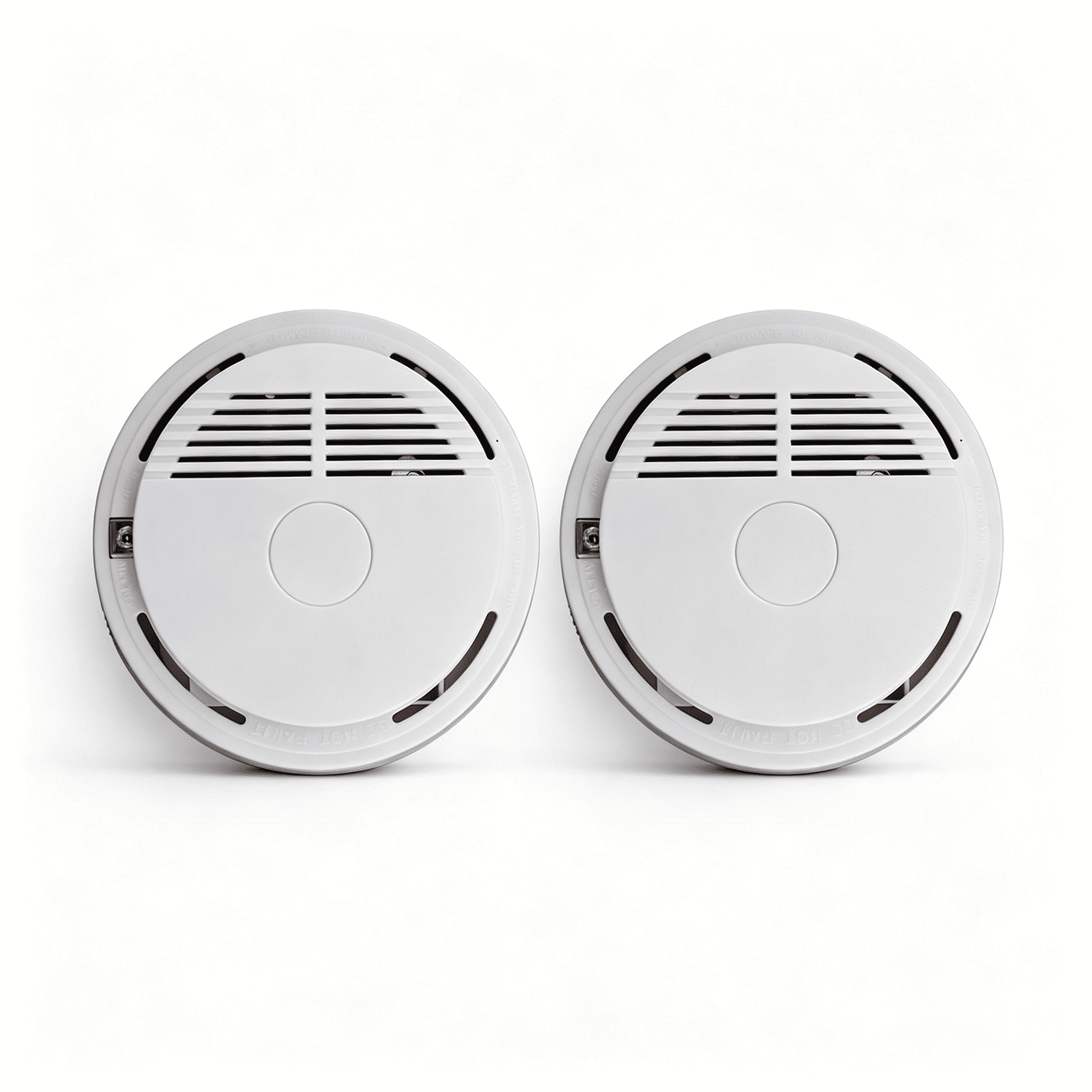 Smoke Alarm Detector, 2 Pack Home Fire Safety Sensor Alert, Photoelectric Smoke Detector for House Hotel Office Warehouse Fire Protection
