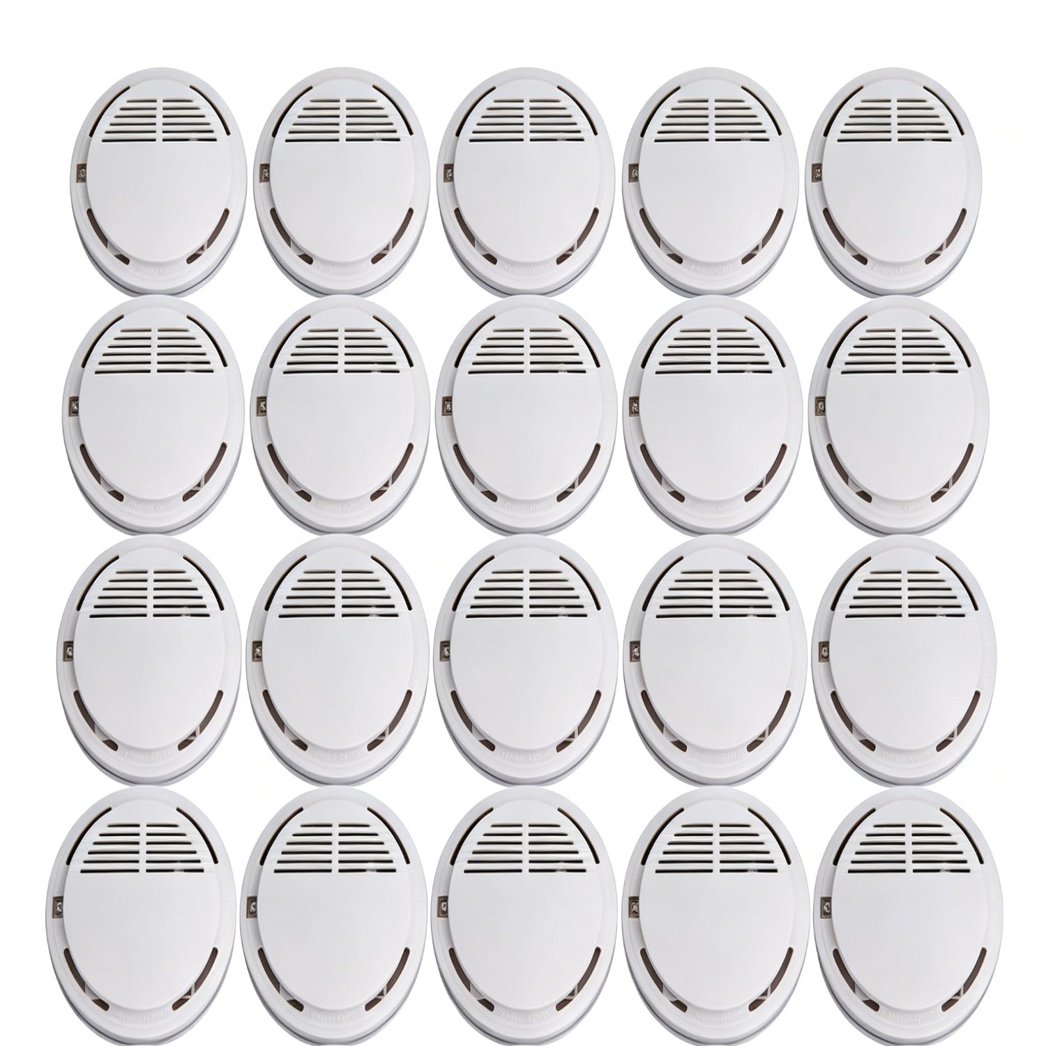 Smoke Alarm Detector, 20 Pack Home Fire Safety Sensor Alert, Photoelectric Smoke Detector for House Hotel Office Warehouse Fire Protection