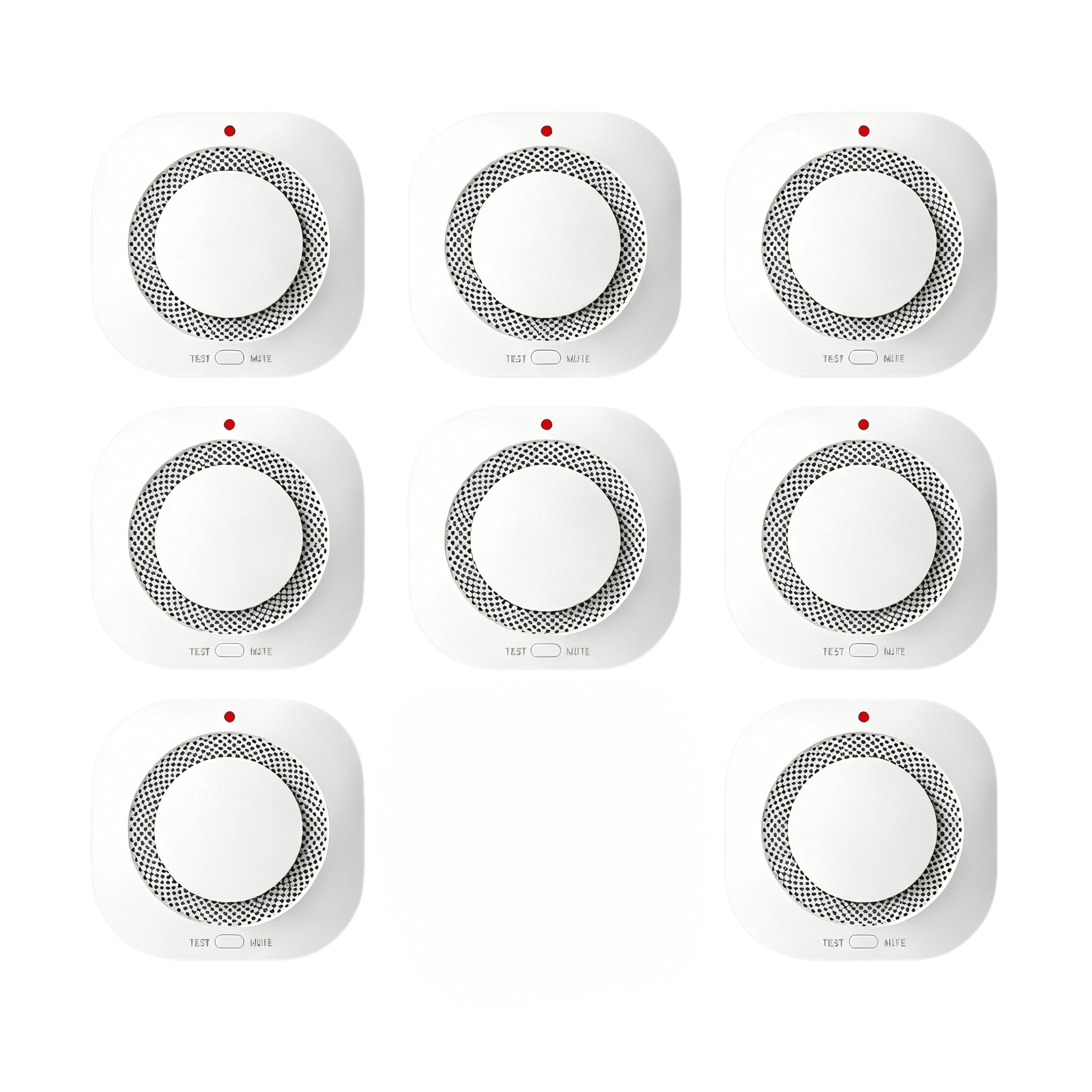 Smoke Alarm Detector, 8 Pack Home Security Fire Protection Smoke Detector, Fire Safety Alarm for Home Bedroom Kitchen Living Room