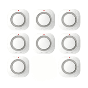 Smoke Alarm Detector, 8 Pack Home Security Fire Protection Smoke Detector, Fire Safety Alarm for Home Bedroom Kitchen Living Room