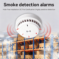 thumbnail image 1 of Smoke Alarm Detector, Home Fire Safety Sensor Alert, 1 of 8
