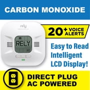 Rely RealAlerts 10-Year Battery Smoke Alarm with Voice Alerts and LED Warning, 1 Pack