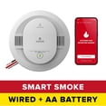 Kidde 20SAR-W Smart Hardwired Smoke Detector with AA Battery Backup ...