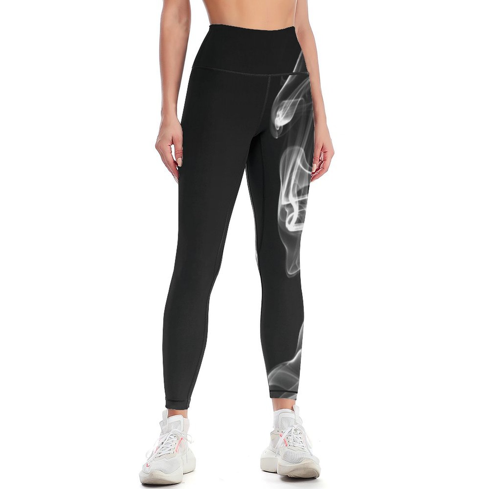 Smoke Black and White 2 Leggings sportswear woman gym 2024 Fitness's