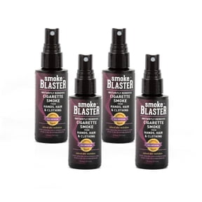 Smoke Blaster Odor Eliminator Spray for Hands, Hair & Clothes, 4-Pack