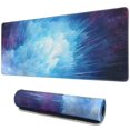 thumbnail image 1 of Smoke Blue Light&nbsp;mouse Padswaterproofnon Slip&nbsp;for Office Home Work GamingmousepadRubber Base Mousepad with Stitched Edges 31.5x11.8inches, 1 of 7