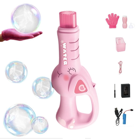 Smoke Bub-ble Machine & Elastic Wand, Colorful Smoke Bub-ble Machine, Interactive Fog Bub-bles Portable Elastic Wand,