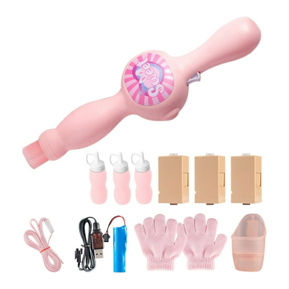 Smoke Bubble Machine,Elastic Bubble Fog Wand Sets,Magic Bubble Machine Elastic Bubble Fog Wand,Interactive Fog Bubble Maker with Elastic Smoke Effect for Party,Birthday,Elastic Bubble Fog Wand