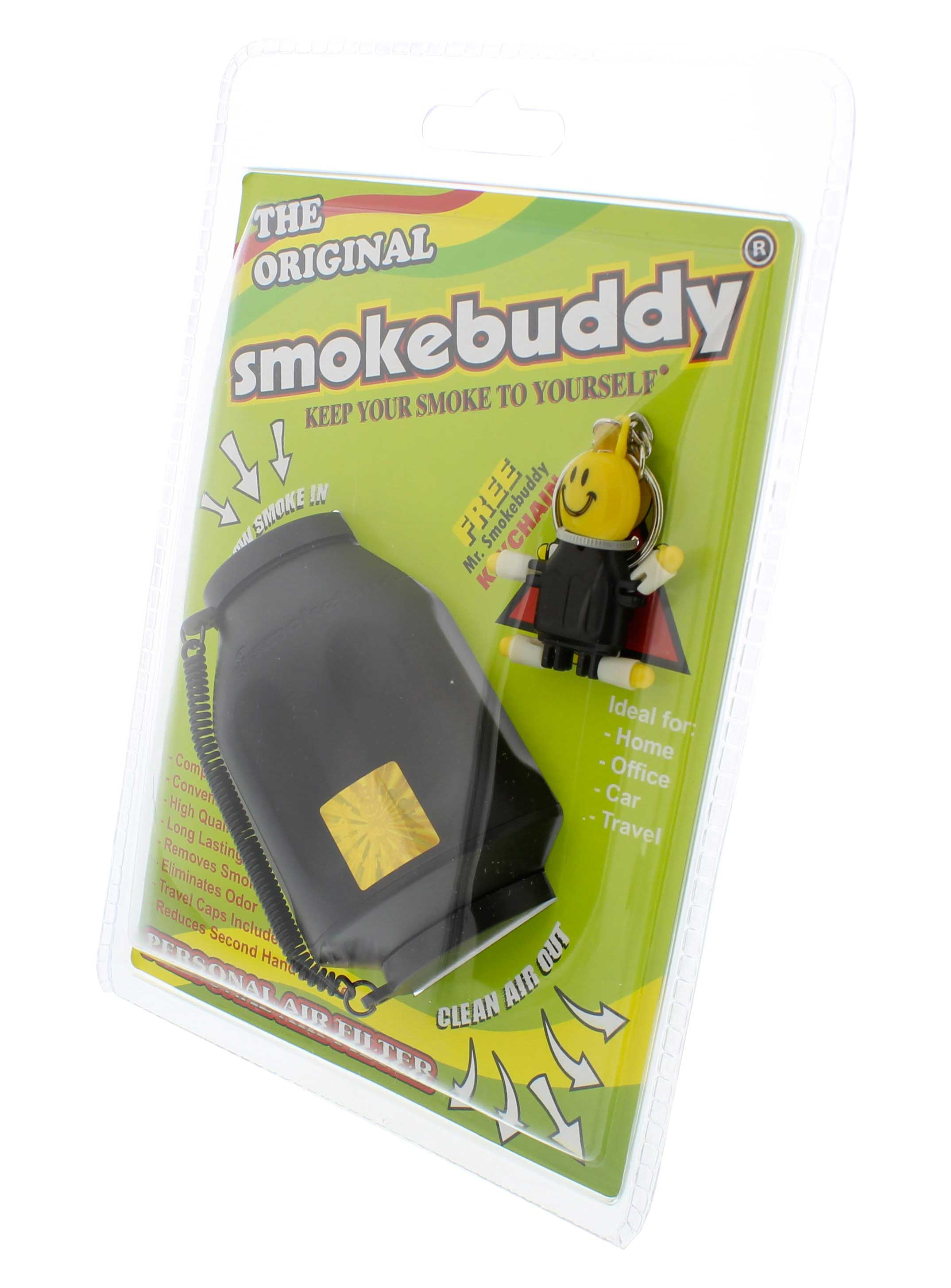 Smoke Buddy Original Personal Air Purifier Cleaner Filter Removes Odor -  Black 