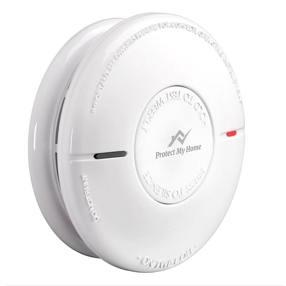 Smoke and Carbon Monoxide Detector Combo - CO & Smoke Alarm System with Hush Function, Self-Test Button, 10-Year Built-in Battery - Easy to Install, for Home & Office