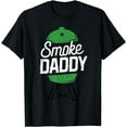 thumbnail image 1 of Smoke Daddy Green Egg Pitmaster Dad Tshirt BBQ Grill T-Shirt, 1 of 2