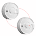 thumbnail image 1 of X-Sense Interconnected Smoke Alarm, 10-Year Battery, Long-Range Link+ Network, ETL Listed, SD20-W, 2-Pack, 1 of 10