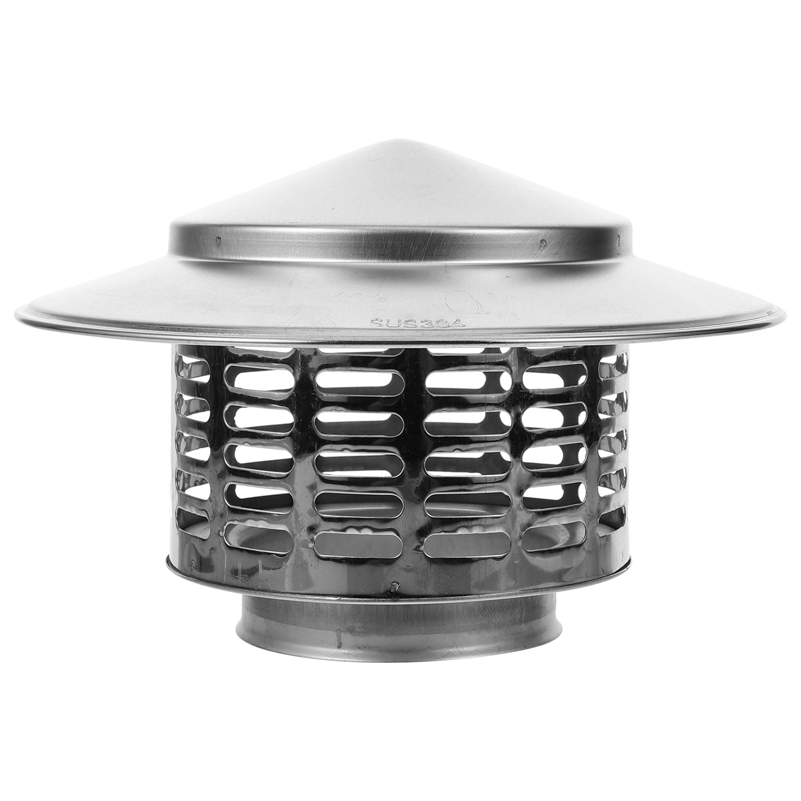 Smoke Exhaust Pipe Rain Cap Fireplace Chimney Stainless Steel Flue