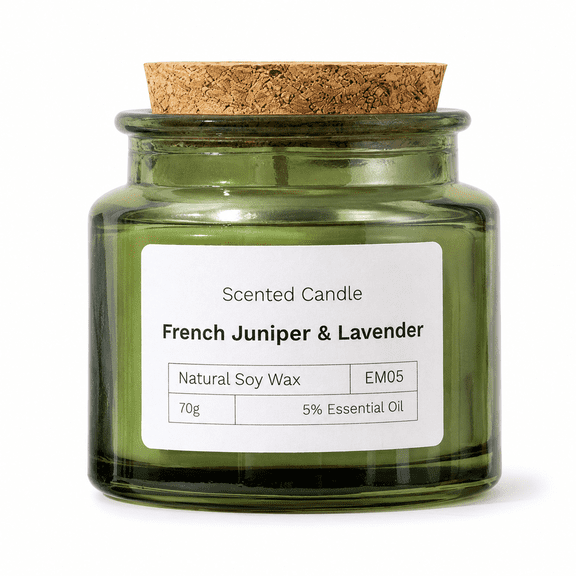 Smoke-Free Forest Scented Candle, Soy Wax Aromatherapy Candle for Home Decor, Natural Woodsy Fragrance Candle for Bedroom, Office, Party & Relaxation Ambient Use