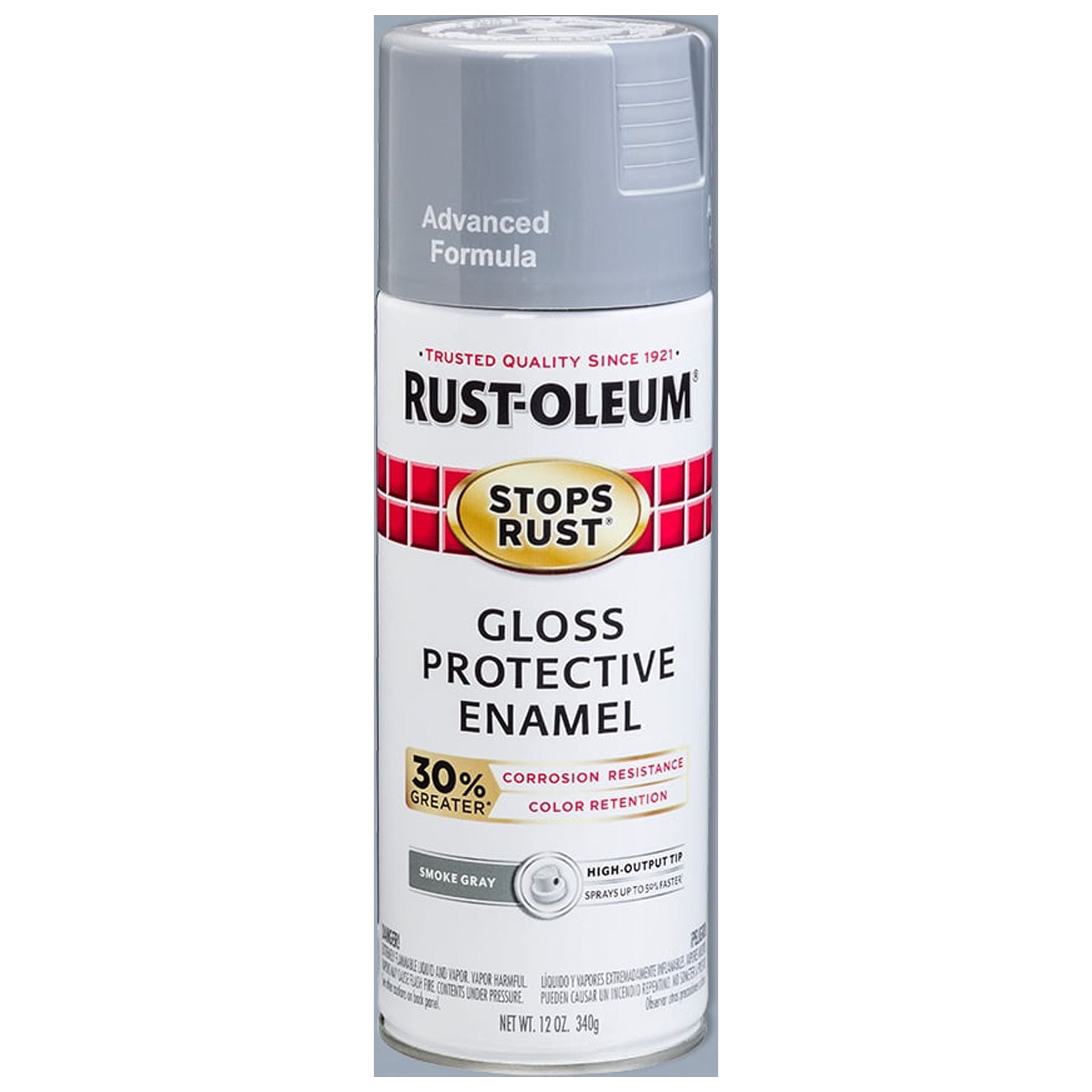 RustOleum 400ml Multi-Purpose Dark Grey Gloss Spray Paint for Wood Metal  Ceramic 