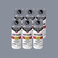 thumbnail image 1 of 6 Pack, Smoke Gray, Rust-Oleum Stops Rust Custom Spray 5 in 1 Gloss Spray Paint-376897, 12 oz, 1 of 11