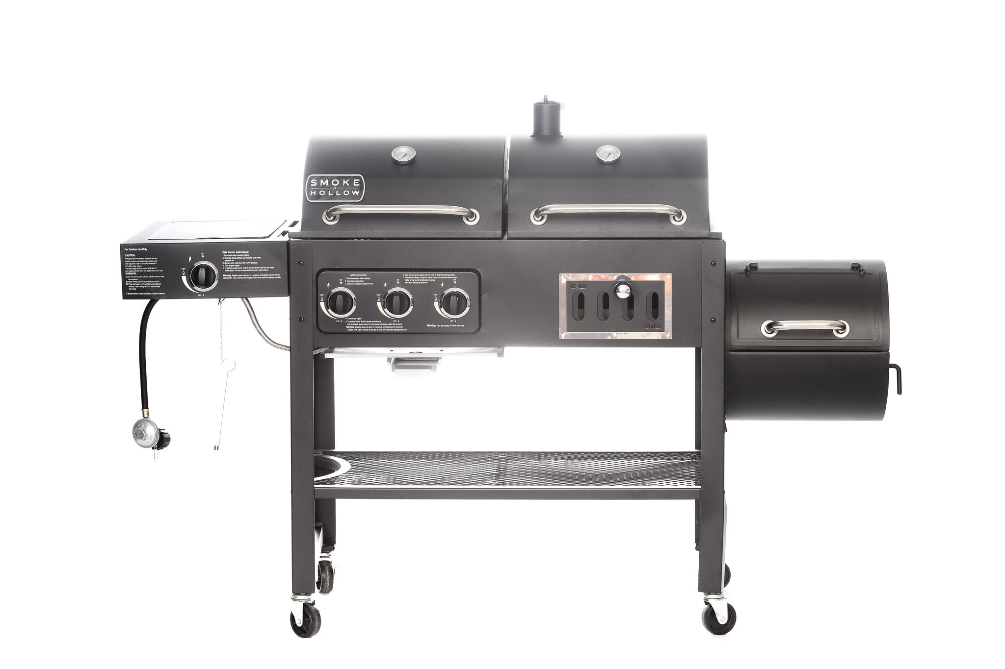 Smoke Hollow 857 square inch Propane and Charcoal Combo Grill with Sear ...