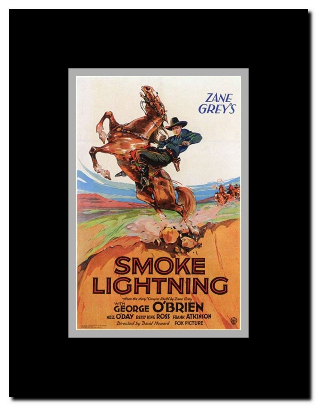 Smoke Lightning Framed Movie Poster